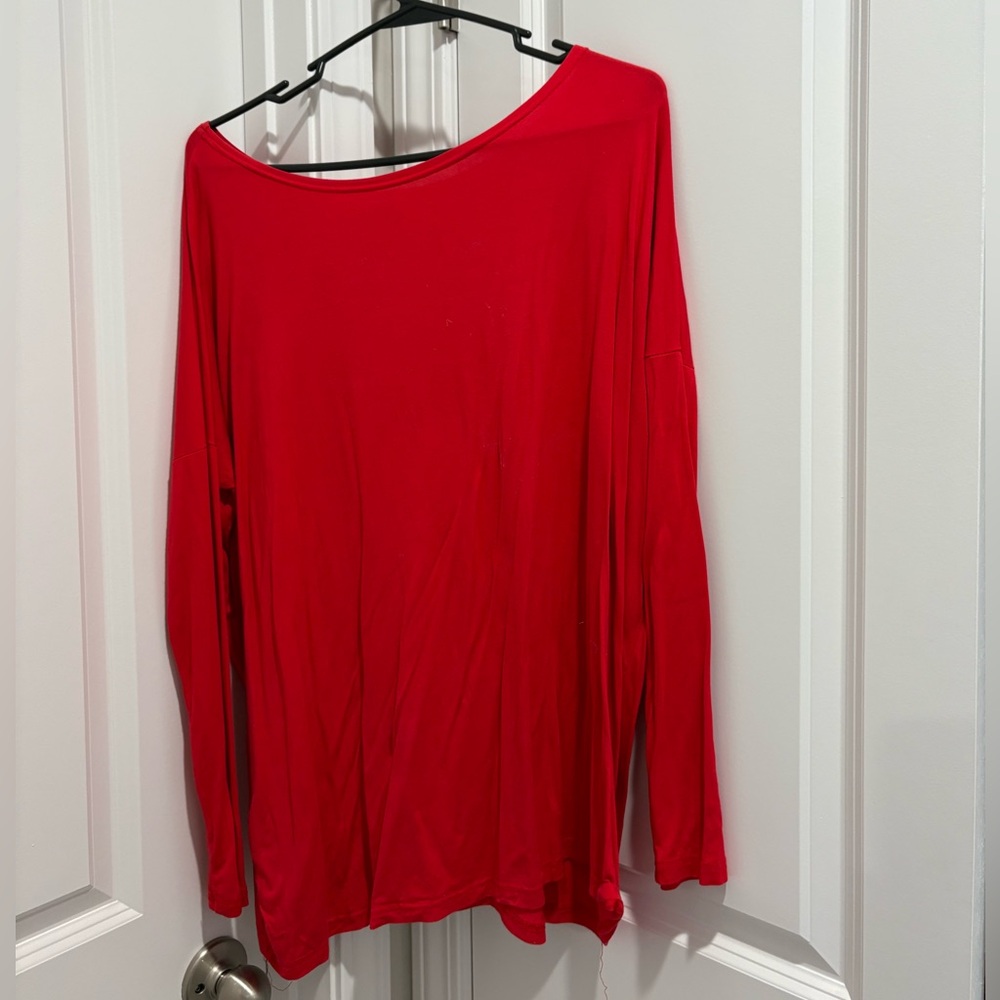 Piko 1988 Vibrant Red Blouse